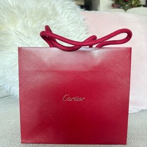Red Cartier Shopping Bag